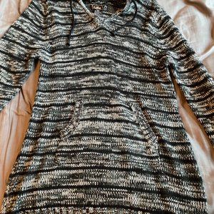 Black & Grey Sweater Dress